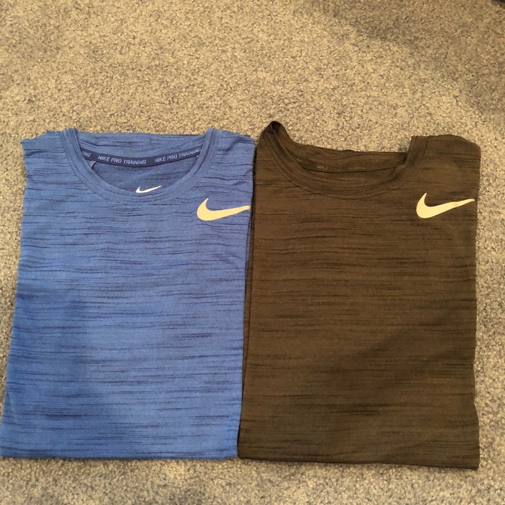 2 NIKE dri-fit t shirts